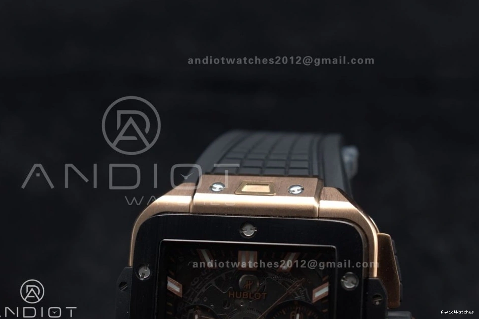 Edition Dial BBF Bezel Skeleton 1:1 A Ceramic Square Unico on Affordable Rubber RG Bang Strap 42mm 1116 Black Best 1024